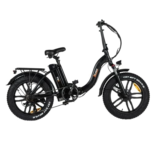 Elektrofahrräder : 2Flash Foldable E-Bike | Model YH1 (schwarz)