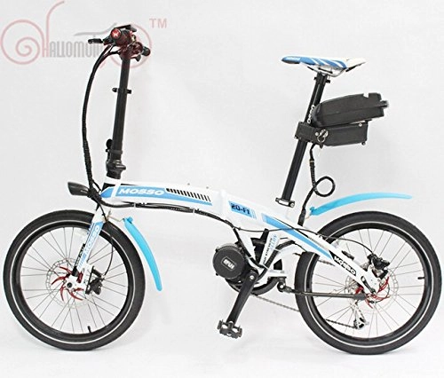 Elektrofahrräder : 48V 350W 8Fun Bafang Mid-Drive Motor MOSSO 20-F1 Mini Foldable Ebike+48V 12AH Seat Post Battery Electric Bicycle