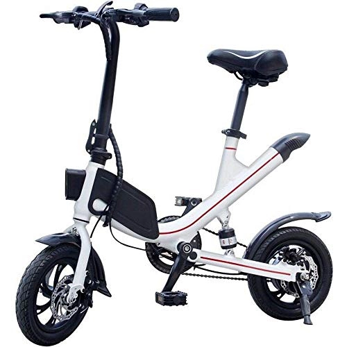 Elektrofahrräder : AA-folding electric bicycle ZDDOZXC Faltendes Elektroauto, Fahrrad-Batterie-Auto, mnnliche und weibliche Erwachsene Lithium-Batterie