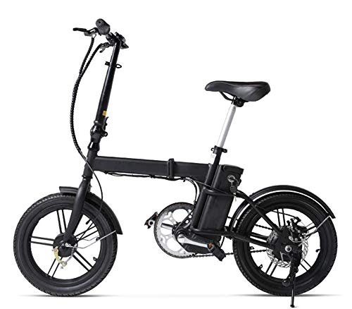 Elektrofahrräder : ABYYLH Elektrofahrrad Herren / Damen Klappbar Adult E-Bike Lithium-Akku Roller Grau