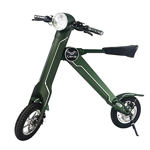 Elektrofahrräder : ACC Faltendes elektrisches Fahrrad, stilvoller intelligenter tragbarer Roller, mit beleuchteter LCD-Geschwindigkeits-Anzeige Fernstart, Green