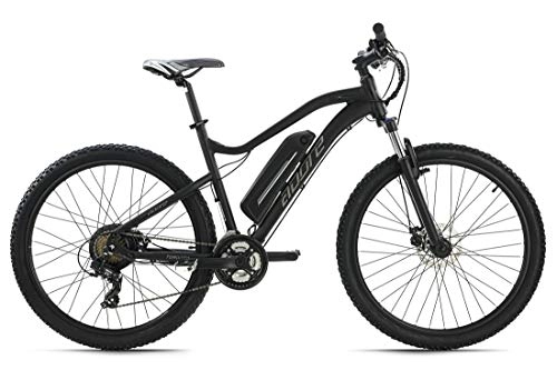 Elektrofahrräder : Adore Alu E-MTB 27, 5'' E-Bike Hardtail Toronto Schwarz Heckmotor 36 V / 10, 4 Ah 21 Gänge Designed by