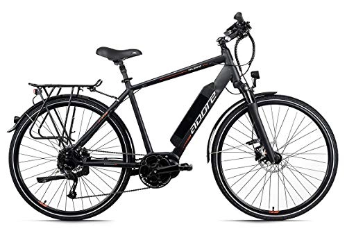 Elektrofahrräder : Adore Alu E-Trekking Bike Herren 28'' Palermo schwarz 250 Watt Li-Ion 36 V / 14 Ah 9 Gänge