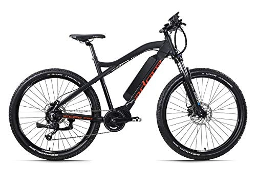 Elektrofahrräder : Adore E-Mountainbike Xpose 27, 5'' Alu Pedelec schwarz 9 Gang E-Bike 250 Watt Li-Ion 36V / 14 Ah