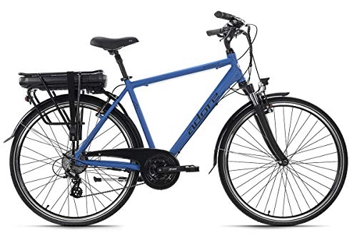 Elektrofahrräder : Adore E-Trekking Bike Herren Marseille 28'' Pedelec blau 24 Gang E-Bike 250 Watt Li-Ion 37V / 13 Ah