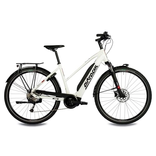 Elektrofahrräder : Airtracks 28 Zoll Damen E-Bike Trekking Fahrrad Lumina Bosch Active Plus LINE Gen3 500 Wh 9s Shimano ALIVIO - Rahmenhöhen 45cm 50cm 55cm - Mod.2023 (50cm (Körpergröße 170-185cm))