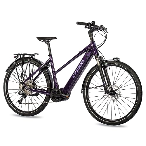 Elektrofahrräder : Airtracks 28 Zoll E-Bike Damen Trekking Fahrrad NOVA Bosch Performance LINE CX Gen4 625 Wh Shimano DEORE M6100 - Rahmenhöhe 45cm - Mod.2023 (45cm (Körpergröße 155-170cm))