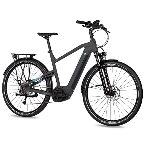 Elektrofahrräder : Airtracks 28 Zoll E-Bike Herren Trekking Fahrrad Motiv TR.2.0 - Bosch Performance LINE 625 Wh - 9 x Gang Shimano RD-M2000 SGS (54cm (Körpergröße 175-185cm))