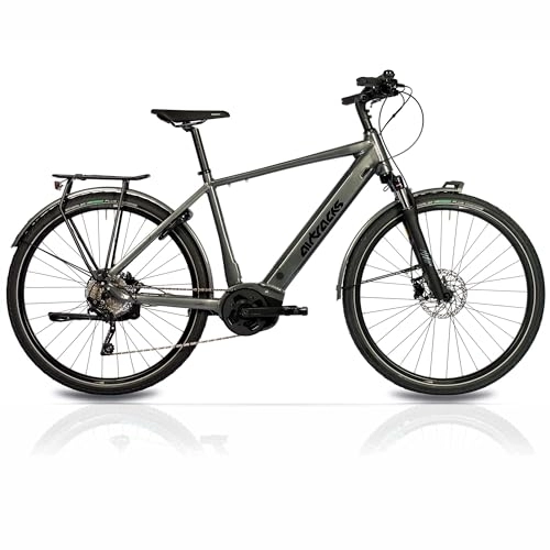 Elektrofahrräder : Airtracks 28 Zoll Herren E-Bike Trekking Fahrrad NOVA Bosch Performance LINE 500Wh 10s Shimano DEORE RD-T6000-52cm (Körpergröße 165-175cm)
