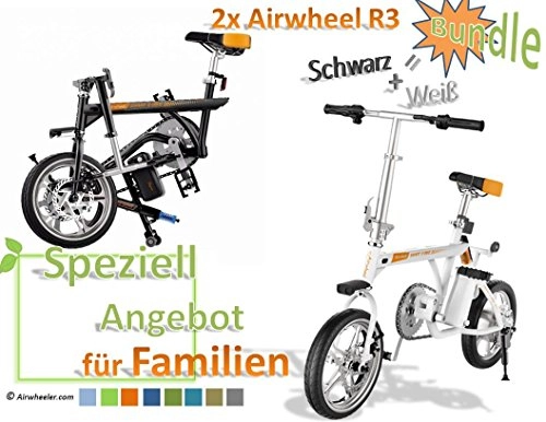 Elektrofahrräder : Airwheel 2x R3 (Wei, Wei) Faltbares Elektrofahrrad E-Bike Pedelec (Wei / Wei)