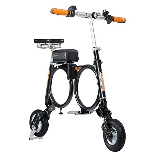 Elektrofahrräder : Airwheel Batterien E3Elektro Scooter der Ultimate Compact klappbar E-Bike mit Tragetasche, Schwarz