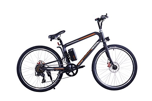 Elektrofahrräder : Airwheel R8 E-Mountainbike Elektrofahrrad mit Motor E-MTB Bike Damen Herren Schwarz (Wei)