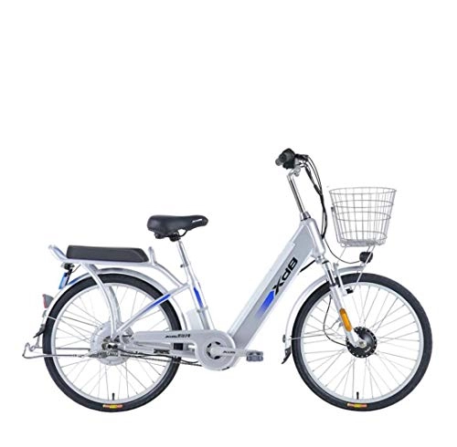 Elektrofahrräder : AISHFP Adult Electric Mountain Bike, mit LCD-Anzeige Pendler Fahrrad, Aluminiumlegierung Stadt E-Bikes, 48V-Lithium-Batterie, 24-Zoll-Räder, A