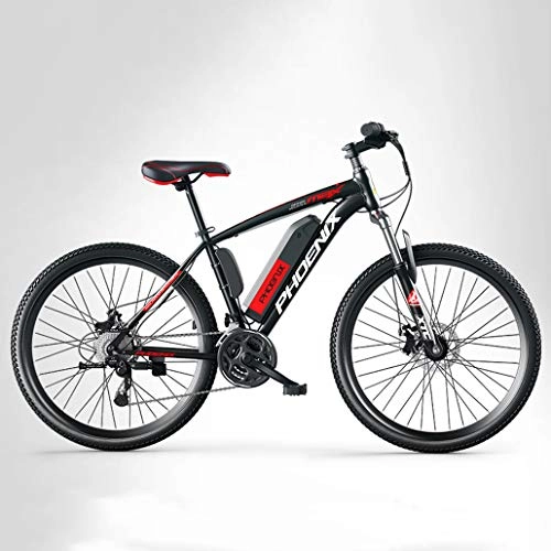 Elektrofahrräder : AISHFP Adult Mens Berg elektrisches Fahrrad, 250W E-Bikes, 27-Gang Off-Road Elektro-Fahrrad, 36V-Lithium-Batterie, 26-Zoll-Räder, B, 8AH
