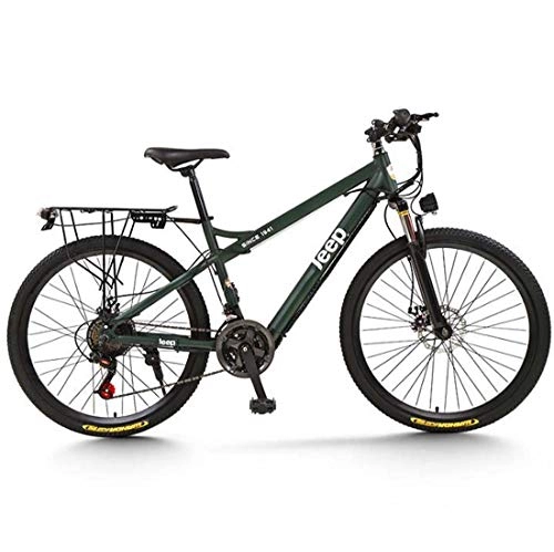 Elektrofahrräder : AISHFP Adult Mens Electric Mountain Bike, 36V Lithium-Batterie-elektrisches Fahrrad, High Carbon Stahlrahmen E-Bikes, mit LCD-Anzeige, B, 21 Speed