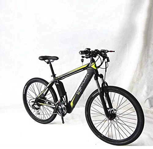 Elektrofahrräder : AISHFP Adult Mens Electric Mountain Bike, 48V-Lithium-Batterie-Stadt-elektrisches Fahrrad, High-Carbon Stahlrahmen Offroad 26 Zoll E-Bikes, B, 10AH
