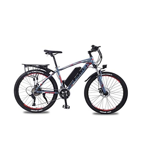 Elektrofahrräder : AISHFP Erwachsene 26 Zoll Electric Mountain Bike, 350W / 36V-Lithium-Batterie, Hochfeste Aluminiumlegierung 27 Geschwindigkeit Variable Geschwindigkeit Elektro-Fahrrad, A, 50KM