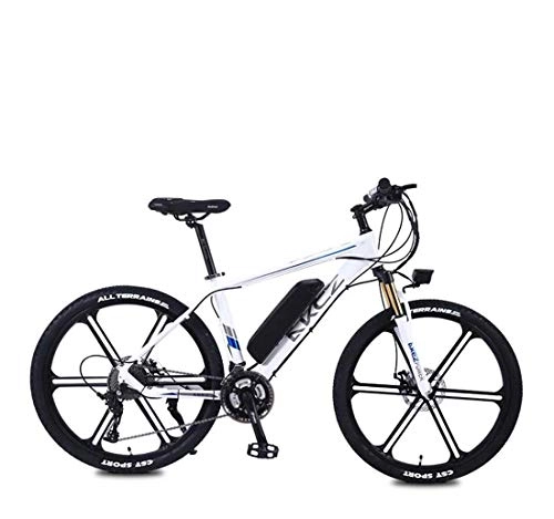 Elektrofahrräder : AISHFP Erwachsene 26 Zoll Electric Mountain Bike, 36V-Lithium-Batterie 27 Speed-Elektro-Fahrrad, Hochfeste Aluminiumlegierung Rahmen, Magnesium Alufelgen, A, 30KM