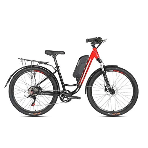 Elektrofahrräder : AISHFP Erwachsene 26 Zoll Electric Mountain Bike, Lithium-Batterie LCD Display Pendler Fahrrad, Aluminium Rahmen Variable Speed ​​City E-Bikes, A, 27.5Inch