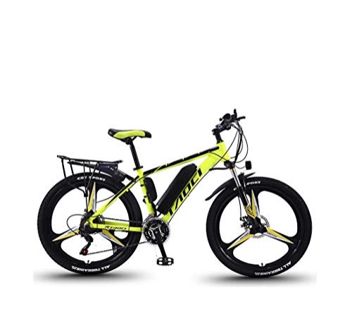 Elektrofahrräder : AISHFP Erwachsene 26 Zoll Electric Mountain Bikes, 36V-Lithium-Batterie Aluminium Rahmen, Multi-Funktions-LCD-Anzeige Elektro-Fahrrad, 27 Geschwindigkeit, A, 10AH