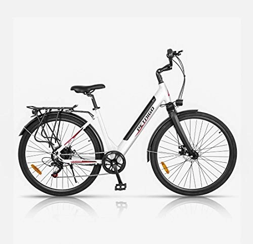Elektrofahrräder : AISHFP Erwachsener 27-Zoll-E-Pendler-Fahrrad, 36V-Lithium-Batterie-Aluminiumlegierung Retro Variable Speed ​​Elektro-Fahrrad, mit Multifunktions-LCD-Display, A, 14AH