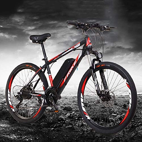 Elektrofahrräder : AKEFG 36V 250W elektrisches Fahrrad Electric Mountain Bike 26inch E-Bike 27 Beschleunigt Mens Sport Mountainbike-Lithium-Batterie Hydraulische Scheibenbremsen