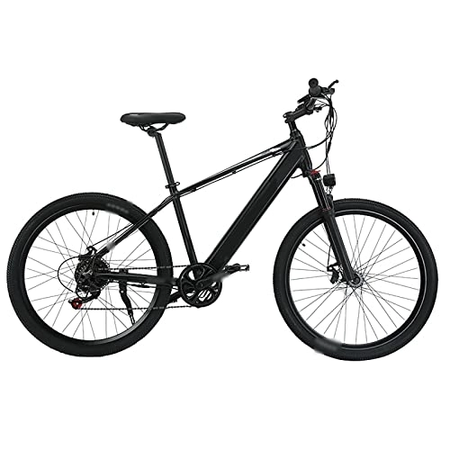 Elektrofahrräder : ALFUSA Elektrische Mountainbikes, Mopeds mit Variabler Geschwindigkeit, 26-Zoll-Pendler-Elektrofahrräder, Elektrofahrräder (Black 10A)