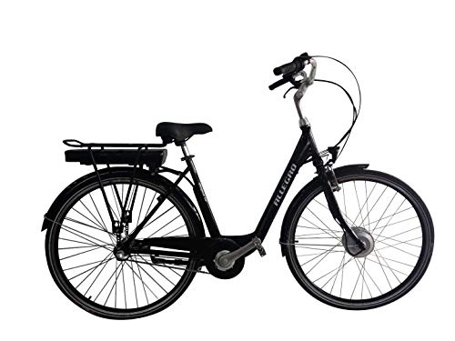 Elektrofahrräder : Allegro Elegant 02 E-Bike City Damen 45cm 28 Zoll City Elektrofahrrad, Pedelec E-Fahrrad, Schwarz