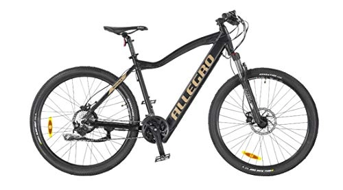 Elektrofahrräder : Allegro Herren Invisible E-Bike, Schwarz, 27, 5 Zoll