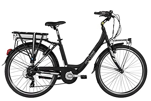 Elektrofahrräder : Allegro Unisex – Erwachsene City R E-Bike, Schwarz, 28 Zoll