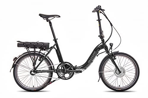 Elektrofahrräder : Allegro Unisex – Erwachsene Compact 3 Plus 374 E-Faltrad, Schwarz, 42 cm