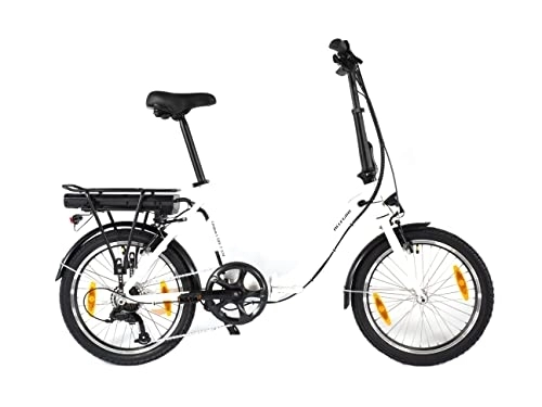 Elektrofahrräder : Allegro Unisex – Erwachsene Compact SUV 7 374 20" E-Bike, Weiß, 42 cm