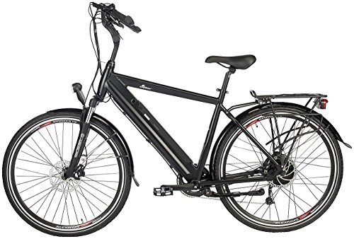 Elektrofahrräder : Amprider E Bikes: Pedelec mit integriertem Li-Ion-Akku AR1.ped, 28", schwarz (Elektrobike)