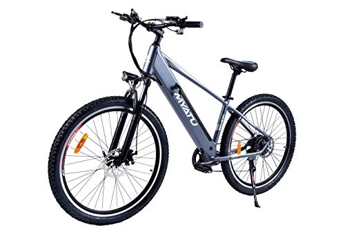 Elektrofahrräder : ANCHEER 27.5" E-Bike mit 250W Motor, 36V 8Ah Akku Elektrofahrrad Pedelec, 7-Gang-Getriebe (Grau)
