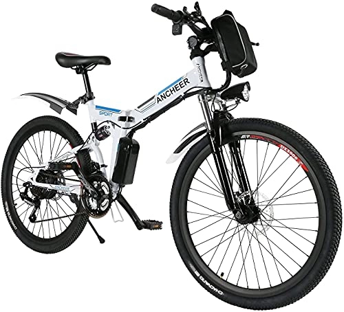 Elektrofahrräder : ANCHEER E-Bike / Elektrofahrrad, Faltbare Pedelec mit 250w Motor und 36V-8AH Akku