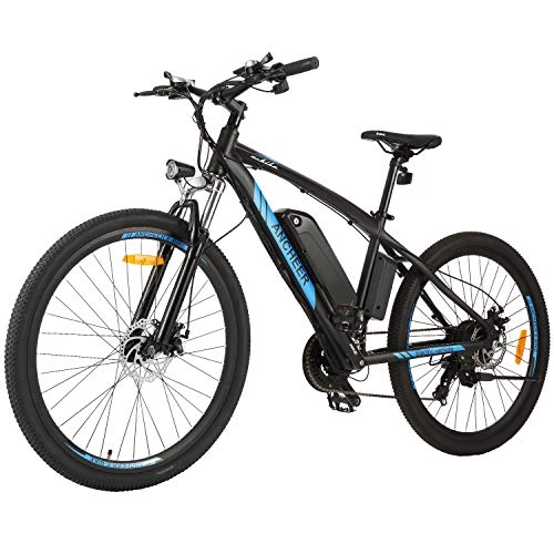 Elektrofahrräder : ANCHEER E Bike / Mountainbike / Elektrofahrrad mit 250W Motor und 36v-10Ah Batterie, 27.5 Zoll Elektrofahrräder für Herren und Damen