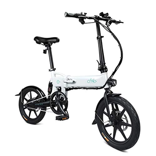 Elektrofahrräder : Ancheer FIIDO Faltbares Elektrofahrrad, 20 Zoll E-Bike für Erwachsene, Klapprad mit Lithium-Ionen-Batterie, Faltrad mit Shimano 6-Gang (Weiß)