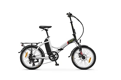 Elektrofahrräder : Argento Unisex – Erwachsene Ar-bi-210002 Faltbare Feder E-Bike, Silber / schwarz, 250W