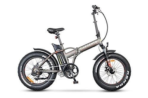 Elektrofahrräder : Argento Unisex – Erwachsene Mini Max E-Fahrrad, Silber / Schwarz, Einer Größe