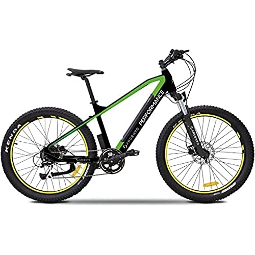 Elektrofahrräder : Argento Unisex – Erwachsene Performance E-Fahrrad, Schwarz / Grün, Einer Größe