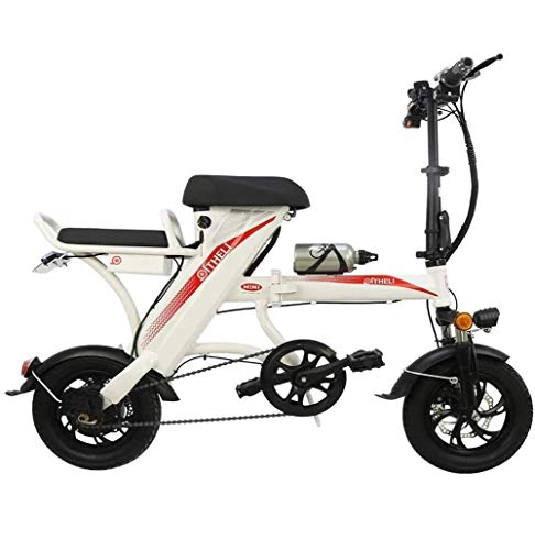 Elektrofahrräder : Art Jian 12inch Folding Elektro-Bike, 350W Pendler Stadt Einstellbare Lenker Abnehmbare 48V Lithium-Ionen-Elektro-Fahrrad