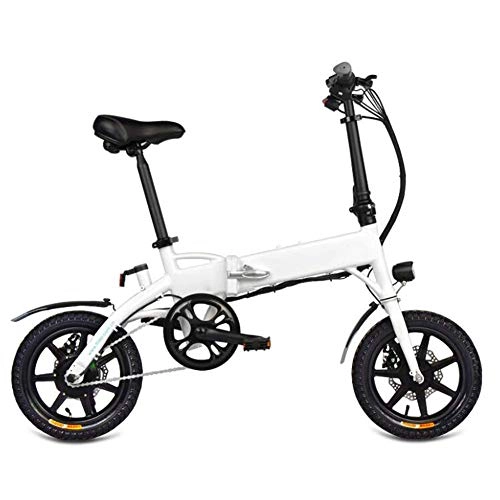 Elektrofahrräder : Art Jian 14 Zoll-Aluminiumlegierung Folding Elektro-Fahrrad, Minigröße Doppelstoßdämpfung Pendeln Ebike Electric Bikes