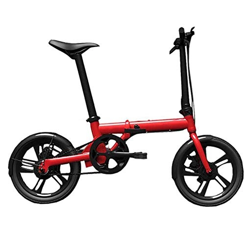 Elektrofahrräder : Art Jian 16 Zoll Intelligent Folding Elektro-Fahrrad, Doppelscheibenbremse Erwachsene Männer und Frauen bewegliche Aluminiumlegierung für Elektrofahrzeuge Fahrräder