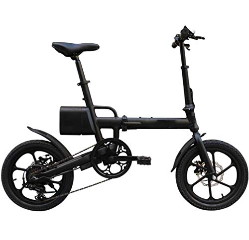 Elektrofahrräder : Art Jian 16in Folding E-Bike-Aluminiumlegierung Ultralight beweglicher Roller, mit austauschbarer Lithium-Ionen-Akku 36V 8AH Pendler Elektro-Fahrrad