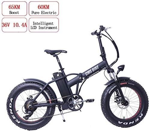 Elektrofahrräder : Art Jian 20-Zoll-Folding Elektro-Fahrrad, entfernbare Lithium-Batterie LCD-Schirm-36V 10Ah Electric Bikes