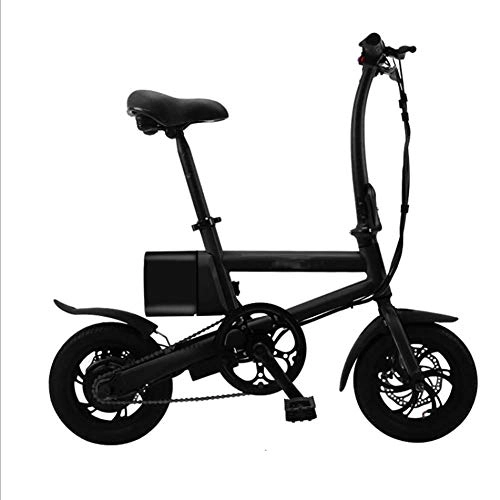Elektrofahrräder : Art Jian Erwachsene Kleine Elektro-Fahrräder, 12Inch Batterie-Auto 240W 36V 5.2AH Doppelscheibenbremse Bike Multiple Stoßdämpfer Electric Bikes