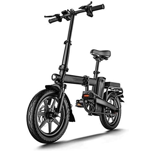 Elektrofahrräder : Art Jian Folding Elektro-Fahrrad, mit LCD-Hintergrundbeleuchtung Instrumententafel vorne und hinten Scheibenbremse Doppelrohrstoßdämpfung Electric Bikes