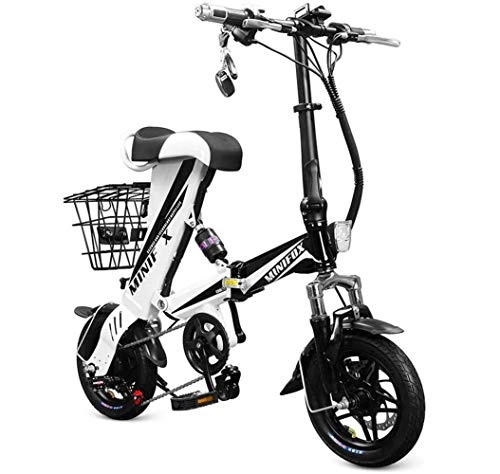 Elektrofahrräder : Art Jian Folding Elektro-Fahrrad, Multiple Stoßdämpfern Adult Electric Bikes Lithium-Batterie für Männer und Frauen im Freien Reiten