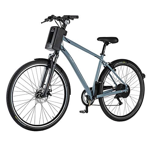 Elektrofahrräder : ASKOLL Men's eB4 Bicycle, matt avio / matt Black, 28