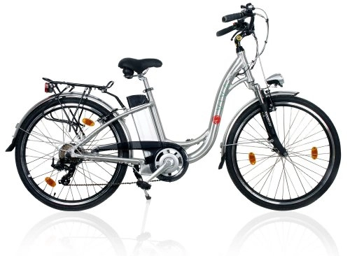 Elektrofahrräder : AsVIVA Electrofahrrad 36V Power Pedelec Alu-E-Bike Fahrrad, Silber, one size